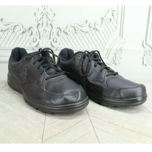 New Balance 674 Men’s Black Leather Walking Sneakers Size 8.5 EE - Picture 3 of 10